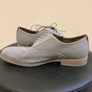 Grey suede Aldo mens dress shoe.